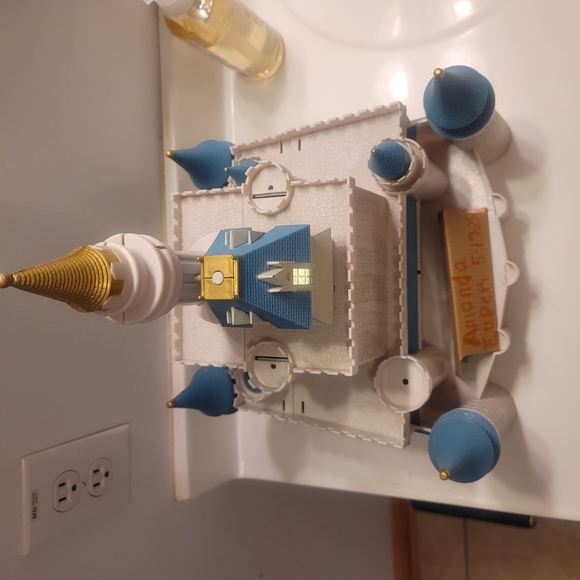 Castle Night Light with Turquoise Accents - Picture 3 of 9